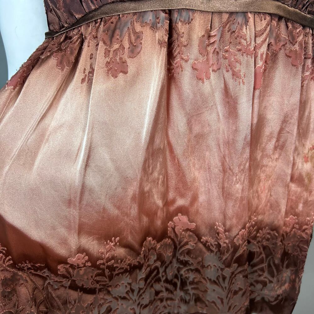 Y2k babydoll camisole small burnout velvet‎ fairy grunge vixen pink strappy - Picture 5 of 13